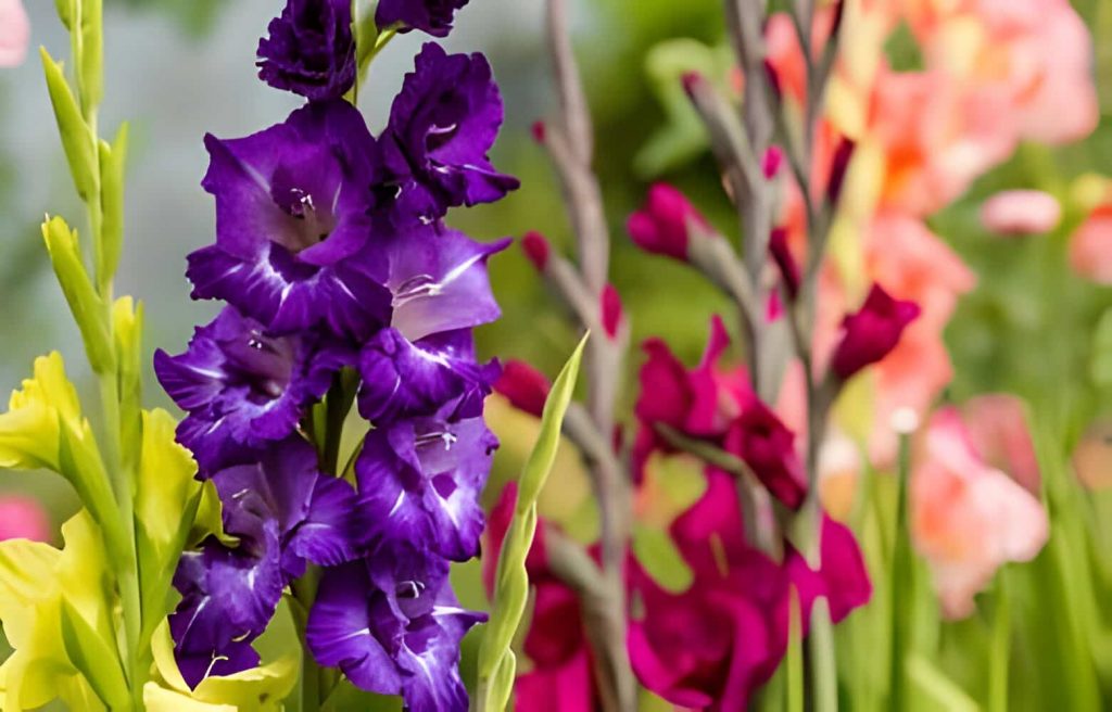 purple gladiolus